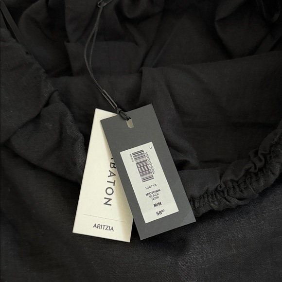 Aritzia Black Linen Tube Top - Picture 2 of 2